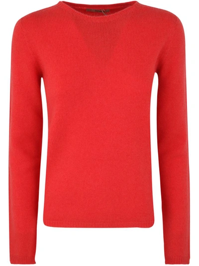 Nuur Crew Neck Sweater In Red