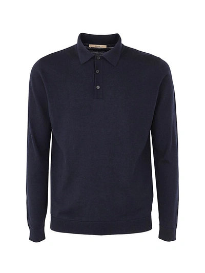Nuur Long Sleeved Polo Clothing In Blue