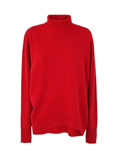 Phiili No Sewing Turtleneck Pullover In Red