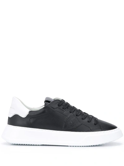 Philippe Model Temple Low Man Sneakers Shoes In Black