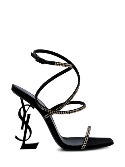 Saint Laurent Low Shoes In Black/greige