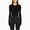 Wardrobe.nyc X Hailey Bieber Hb Long Sleeve Tee In Black
