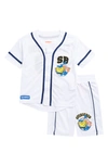 FREEZE FREEZE KIDS' SPONGEBOB BASEBALL JERSEY SHIRT & SHORTS SET