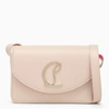 Christian Louboutin Loubi54 Small Crossbody In Nappa Leather In Silver