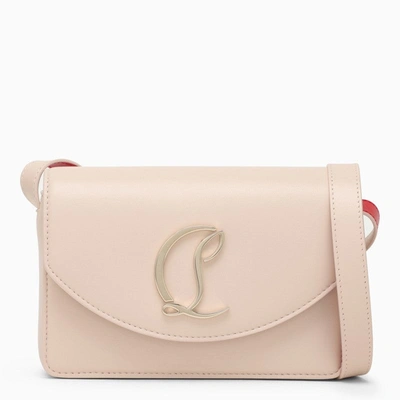 Christian Louboutin Loubi54 Small Crossbody In Nappa Leather In Leche/gold
