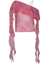 Blumarine Pink Viscose Blouse In Pink