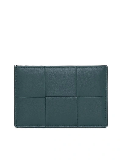 Bottega Veneta Wallets In Emerald Green-gold