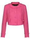 DOLCE & GABBANA DOLCE & GABBANA PINK WOOL JACKET