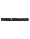 KITON KITON SUEDE BELT WITH SILVER BUCKLE