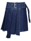 OFF-WHITE OFF-WHITE BLUE DEMIN SKIRT