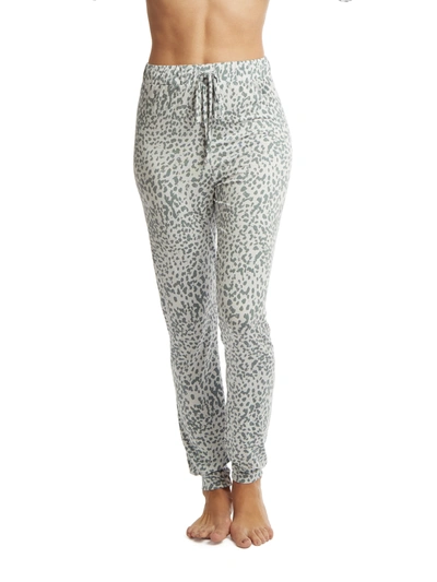 Hanky Panky Unwind Jogger Snow Leopard In Multicolor