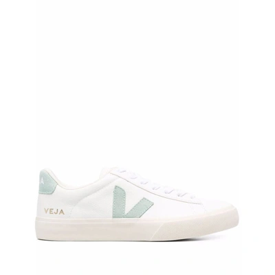 Veja Esplar Bicolor Leather Low-top Sneakers In White