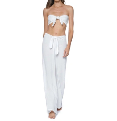 Pq Swim Waverly Tie Pant In White