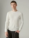 Lucky Brand Garment Dye Thermal T-shirt In White