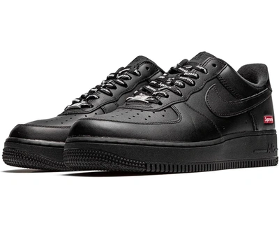 Supreme Men's Nike Air Force 1 Low  Mini Box Logo Sneaker In Black