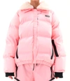 P.E NATION WOMEN'S SAROMA SNOW JACKET IN PASTEL PINK