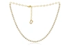 Diana M. 14 Kt Yellow Gold, 14" Diamond Choker Necklace Featuring 2.65 Cts Tw Round Diamonds In Yellow