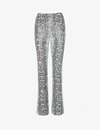 Commando Sequin Animal Flare Legging In Copper Snake In Multi