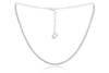 Diana M. 14 Kt White Gold, 14" Diamond Choker Necklace Featuring 2.30 Cts Tw Round Diamonds In White