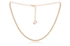 Diana M. 14 Kt Rose Gold, 14" Diamond Choker Necklace Featuring 1.03 Cts Tw Round Diamonds In Multi