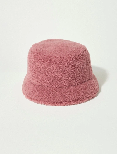 Lucky Brand Teddy Bucket Hat In Pink