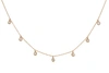 Diana M. 14 Kt Yellow Gold, 17" Diamonds-by-the-yard Necklace Featuring 0.75 Cts Tw Round Diamonds In Yellow