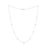 Diana M. 14 Kt White Gold, 30" Diamonds-by-the-yard Necklace Featuring 1.50 Cts Tw Round, Brilliant Cut Diamo In White