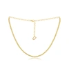 Diana M. 14 Kt Yellow Gold, 14" Diamond Choker Necklace Featuring 2.30 Cts Tw Brilliant Cut Round Diamonds In Yellow