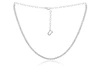 DIANA M. 14 KT WHITE GOLD, 14" DIAMOND CHOKER NECKLACE FEATURING 2.00 CTS TW ROUND DIAMONDS