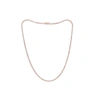 DIANA M. 14 KT ROSE GOLD, 16" DIAMOND TENNIS NECKLACE FEATURING 9.00 CTS TW DIAMONDS