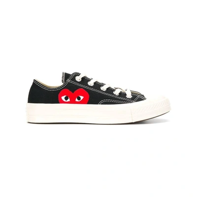 Cdg Converse Shoes In Black/white