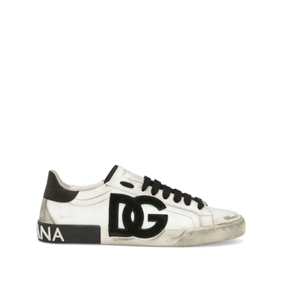 Dolce & Gabbana Sneakers In White/black