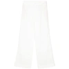 Ermanno Scervino Embroidered Straight-leg Trousers In White