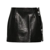 Gcds Woman Mini Skirt Black Size Xl Leather In Black