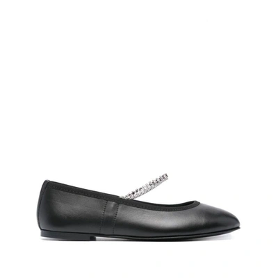 Kate Cate Juliette Leather Ballerina Shoes In Negro