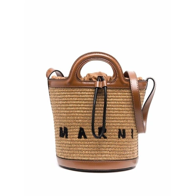 Marni Bucket Bag In Brown