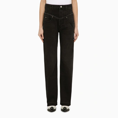 ISABEL MARANT BLACK COTTON DENIM JEANS