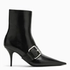 Balenciaga Knife Belt M80 Ankle Boots - Leather - Black/silver In Black