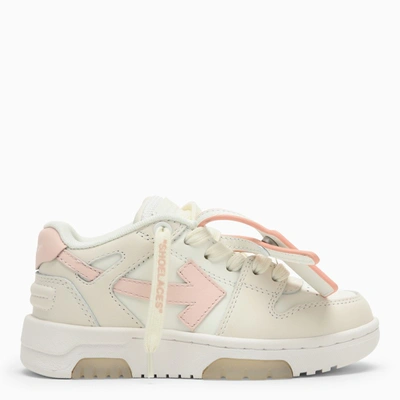 OFF-WHITE OUT OF OFFICE CREAM/PINK WHITE TRAINERS