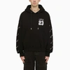 OFF-WHITE OFF-WHITE™ BLACK SKATE HOODIE WITH LOGO 23