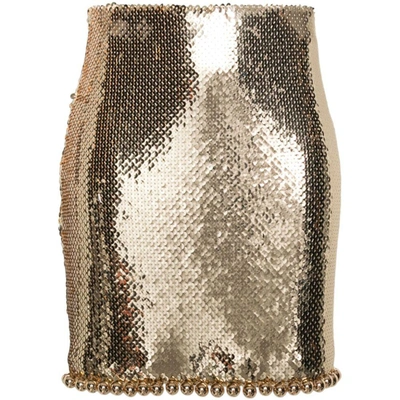 Paco Rabanne Skirts In Gold