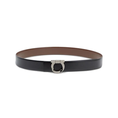 Ferragamo Reversible Belt In Black