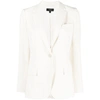 Theory Staple Notched Lapel Blazer In Neutrals