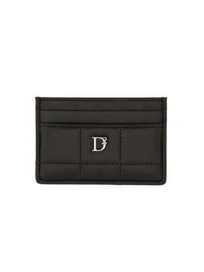 Dsquared2 Card Holder With Logo In Black