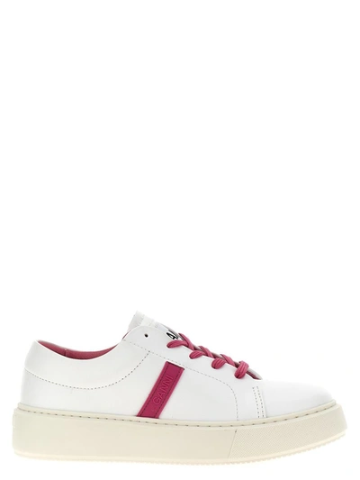 Ganni Sporty Mix Trainers Fuchsia