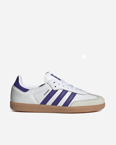 Adidas Originals Samba Logo-patch Trainers In White