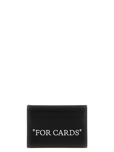 Off-white Quote Bookish Card Holder In White