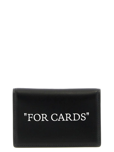 Off-white Quote Bookish Card Holder In White