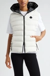 Moncler Aliterse Down Hooded Vest In White