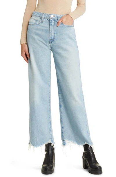 Frame Le Jane Wide Crop Jeans In Navy